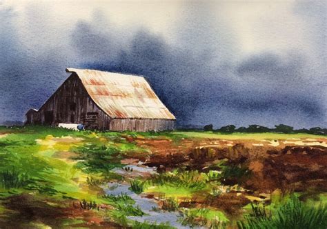 easy landscape painting watercolor|free watercolor painting tutorials landscape.